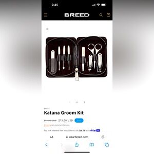 Brand New! BREED Grooming Kit
